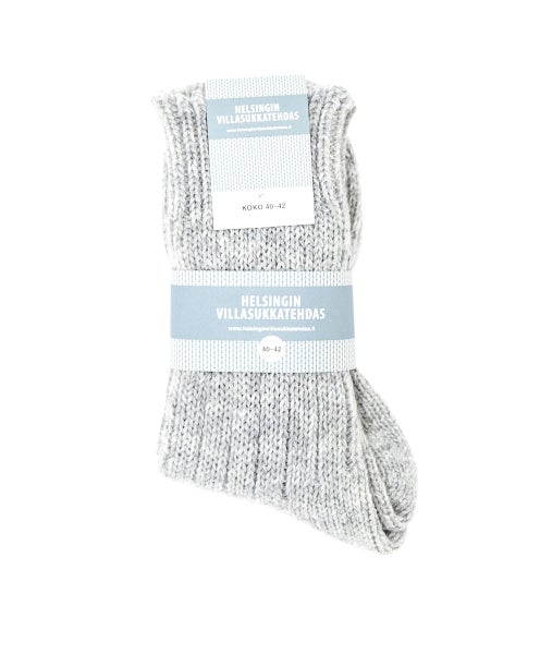 Finnish Wool Socks, Lichen Grey