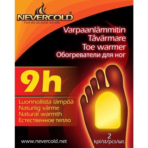 NEVERCOLD Adhesive Toe Warmers 9h