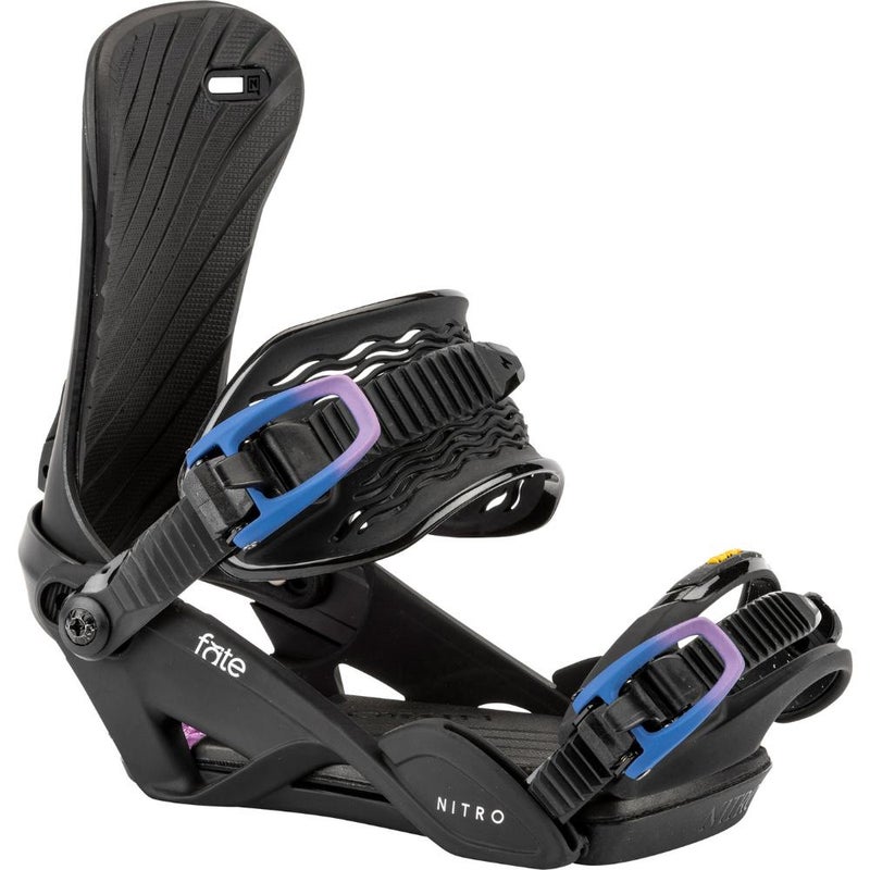 Nitro Fate &ndash; Ultra Black &ndash; All-Mountain Snowboard Bindings (Women)